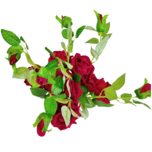 🌹 Elegant Artificial Red Rose Stem – Premium Long-Stem Decorative Flower